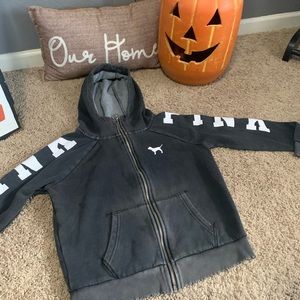 Hoodie Pink Victoria’s Secret Worn looking.